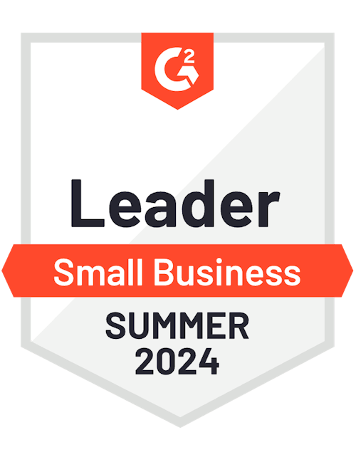 G2 badge awarded to Coda for Leader in Small Business, Summer 2022